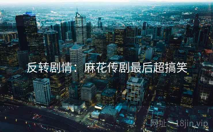 反转剧情：麻花传剧最后超搞笑