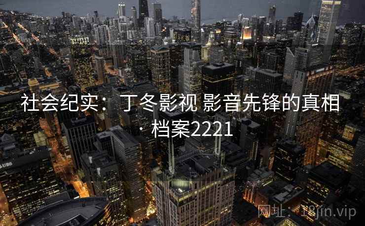 社会纪实:丁冬影视 影音先锋的真相 · 档案2221 社会纪实:丁冬影视 影音先锋的真相 · 档案2221